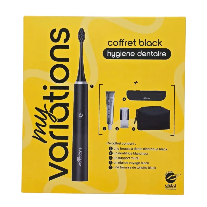 MyVariations Coffret Black Brosse à Dents Sonique+Accessoires