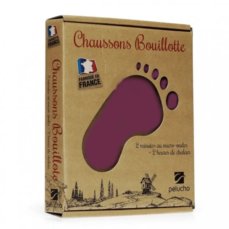 Bouillotte Pelucho Chausson Prune Extensible 36-43 Bouillotte Pelucho Chausson Prune Extensible 36-43