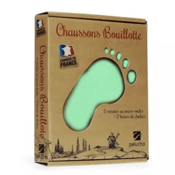 Bouillotte Pelucho Chausson Vert Extensible 36-43