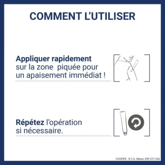 INSECT ÉCRAN Gel Apaisant Action immédiate application