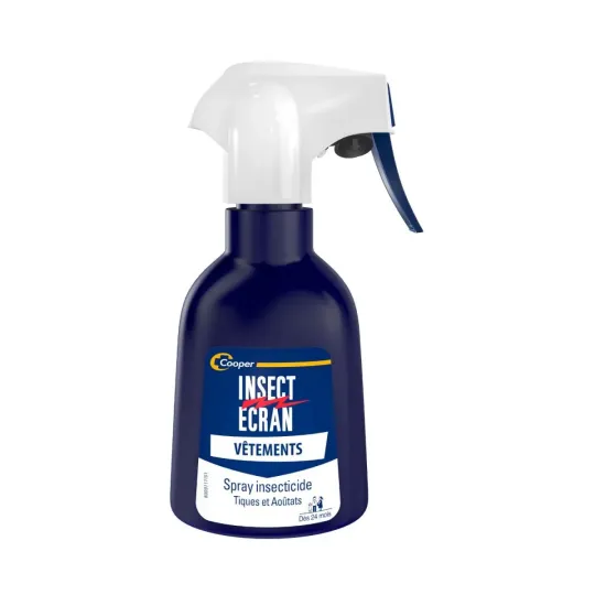 INSECT ÉCRAN VÊTEMENTS TIQUES ET AOÛTATS 200 ml INSECT ÉCRAN VÊTEMENTS TIQUES ET AOÛTATS 200 ml