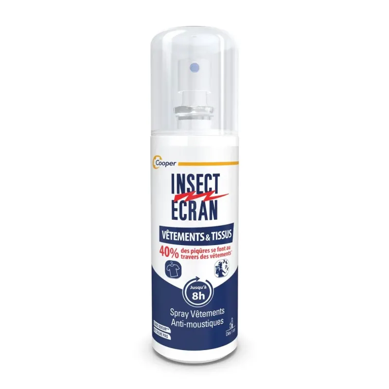 INSECT ÉCRAN SPRAY VÊTEMENTS & TISSUS 100 ml INSECT ÉCRAN SPRAY VÊTEMENTS & TISSUS 100 ml