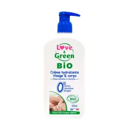 Love & Green Bio Crème Hydratante Visage & Corps 500 ml