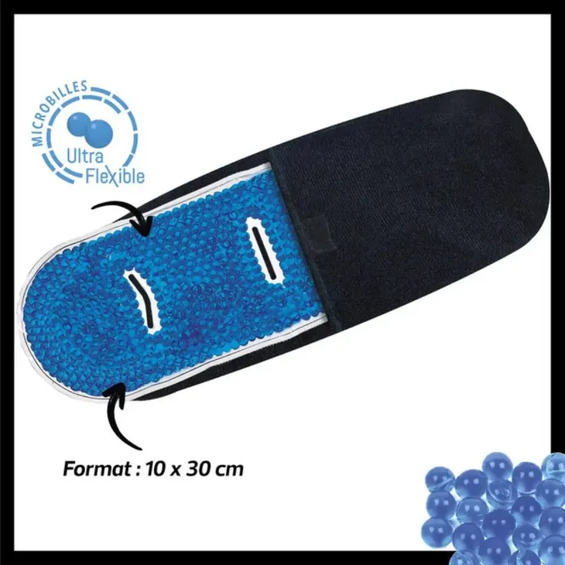 Actipoche Chaud Froid Multi Zones Microbilles 10 x 30 cm visuel Actipoche Chaud Froid Multi Zones Microbilles 10 x 30 cm visuel