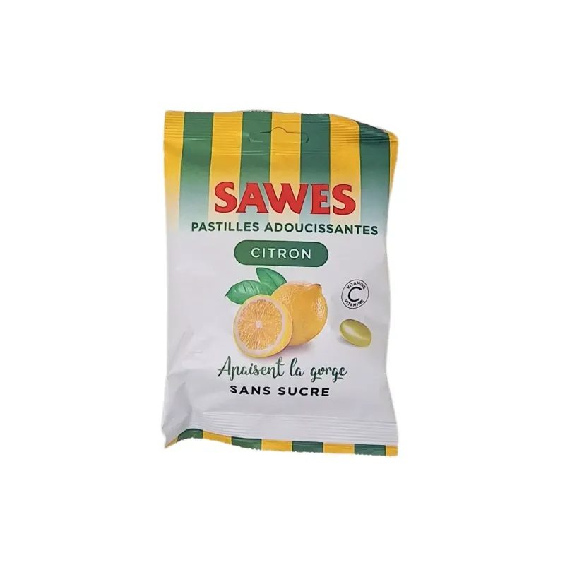 Sawes Pastilles Adoucissantes Citron sans Sucre
