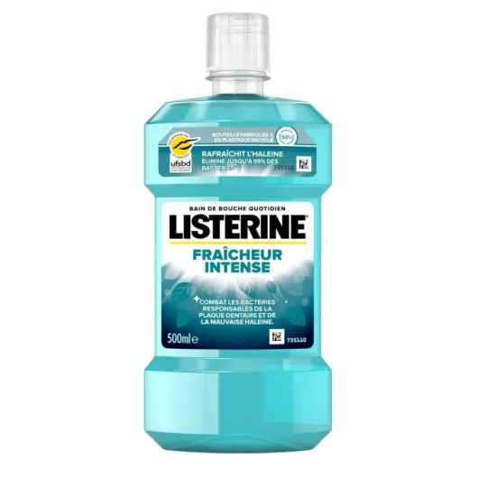 Listerine bain de bouche Fraîcheur Intense 500 ml Listerine bain de bouche Fraîcheur Intense 500 ml