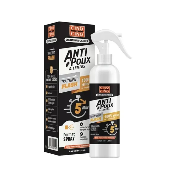 Cinq sur Cinq Anti-poux & Lentes Spray Flash Cinq sur Cinq Anti-poux & Lentes Spray Flash