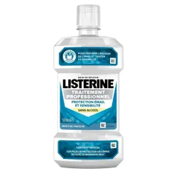 Listerine Bain de Bouche Traitement Professionnel Protection émail et sensibilité