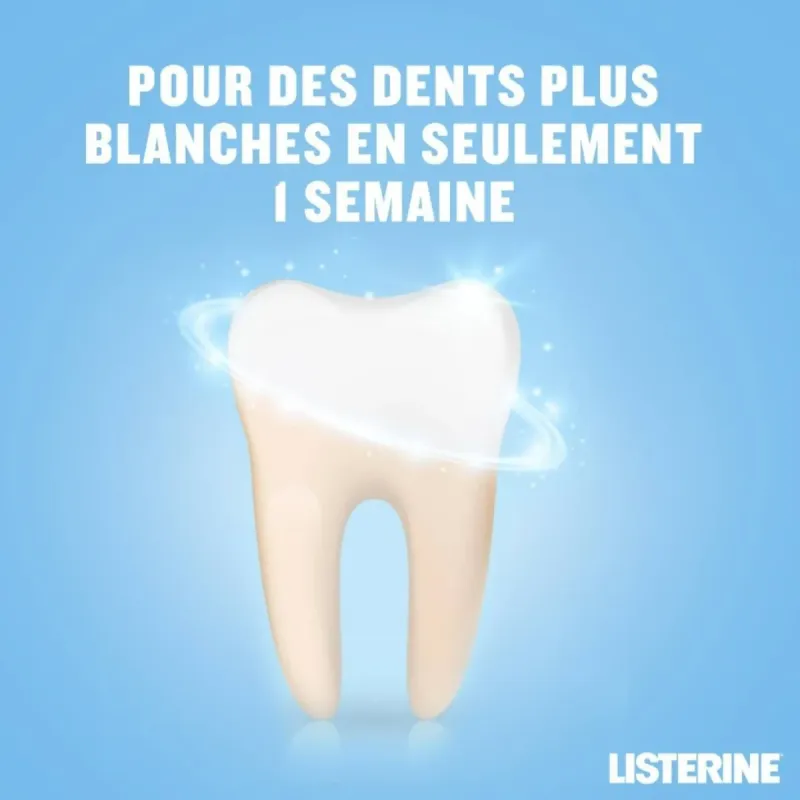 Listerine Bain de bouche Soin Blancheur Goût plus Léger Listerine Bain de bouche Soin Blancheur Goût plus Léger