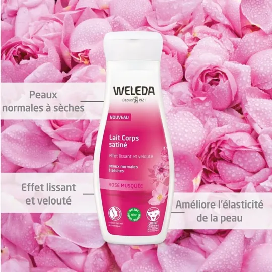 Weleda Rose Musquée Lait Corps satiné Weleda Rose Musquée Lait Corps satiné