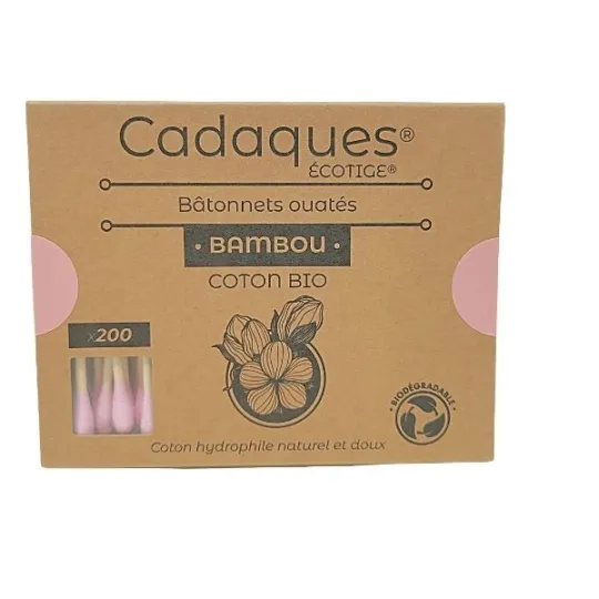 Cadaques 200 Bâtonnets Ouatés Rose Cadaques 200 Bâtonnets Ouatés Rose