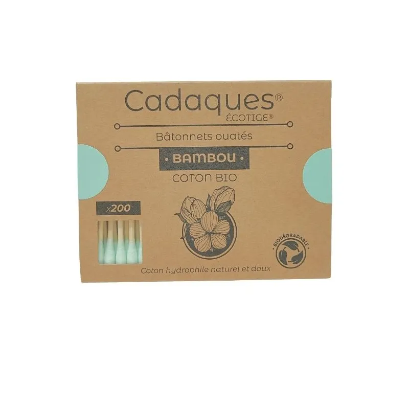 Cadaques 200 Bâtonnets Ouatés Vert Cadaques 200 Bâtonnets Ouatés Vert