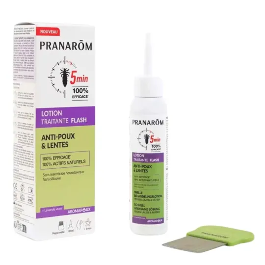 Pranarôm Aromapoux Lotion Traitante Poux&Lentes Flash