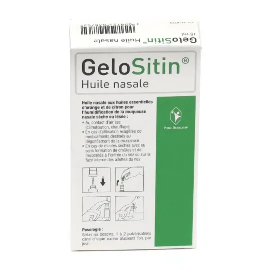 GeloSitin Huile Nasale Nez secs et Irrités GeloSitin Huile Nasale Nez secs et Irrités