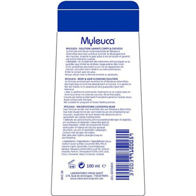 Myleuca Solution Lavante 100 ml verso
