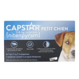 Capstar 11.4mg 6 comprimés Petits Chiens