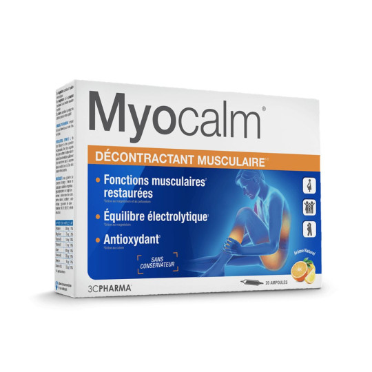 Myocalm Décontractant Musculaire 20 Ampoules Myocalm Décontractant Musculaire 20 Ampoules