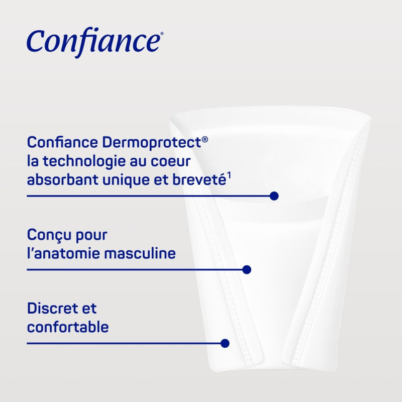 Confiance Men Protection Anti Fuites Urinaires Légères Confiance Men Protection Anti Fuites Urinaires Légères