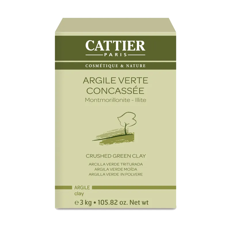 Cattier Argile Verte Concassée 3 kg.