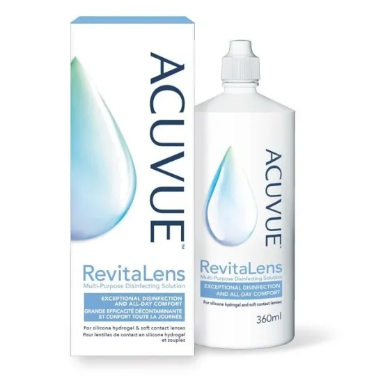 Acuvue Revitalens Solution Désinfectante Lentilles Souples 360ml Acuvue Revitalens Solution Désinfectante Lentilles Souples 360ml