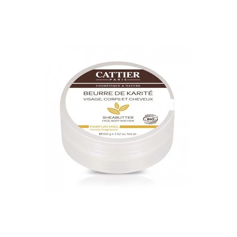 Cattier Beurre de Karité parfum Miel 100g