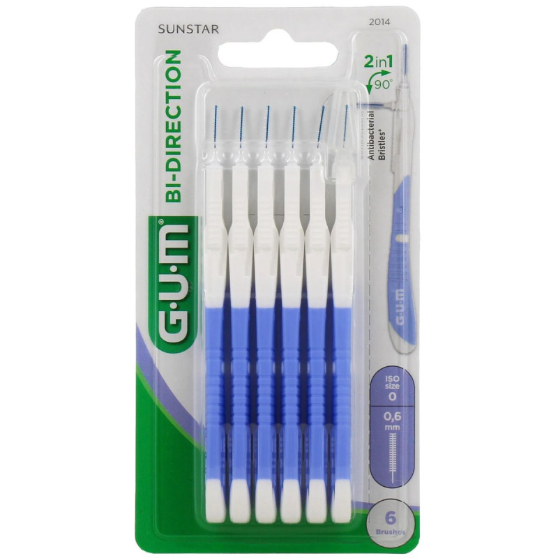 Gum Brossettes Interdentaires Bi-Direction 0.6 mm