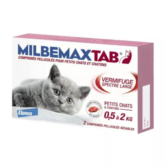 MilbemaxTab Petits Chats et Chatons 2 Comprimés