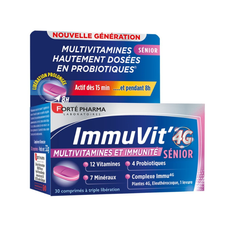 Forté Pharma ImmuVit' 4G Sénior Comprimés Forté Pharma ImmuVit' 4G Sénior Comprimés