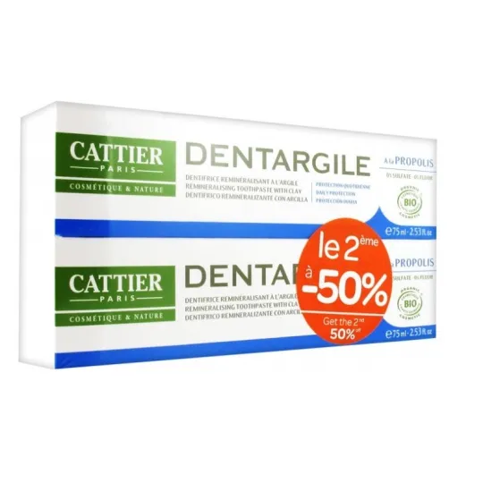 Cattier Dentargile Propolis Bio 2X75 ml