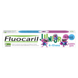 Fluocaril Dentifrice Junior 6-12 ans Bubble Gum