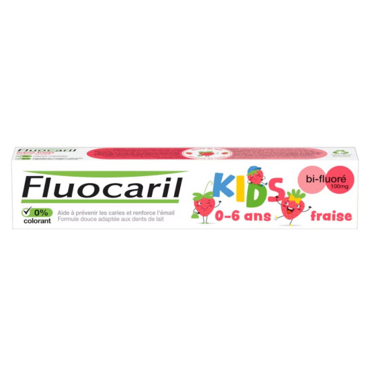 Fluocaril Dentifrice Kids 3-6 ans Gel Fraise Fluocaril Dentifrice Kids 3-6 ans Gel Fraise