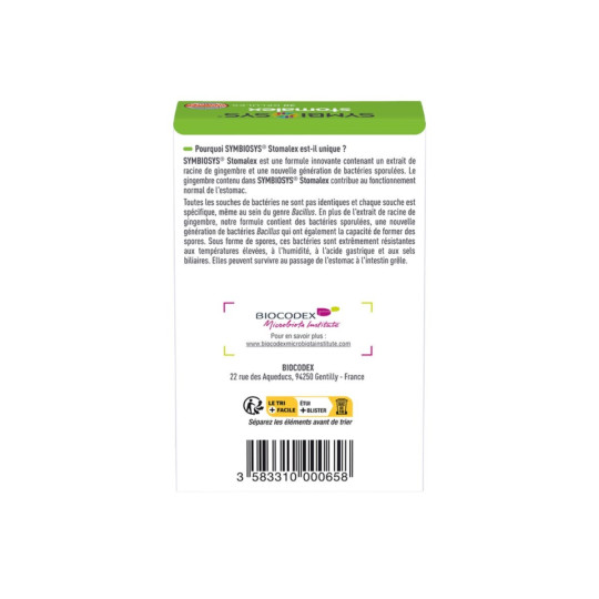 Symbiosys Stomalex Probiotique