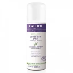 Cattier Déodorant Spray Brume Active 100 ml.