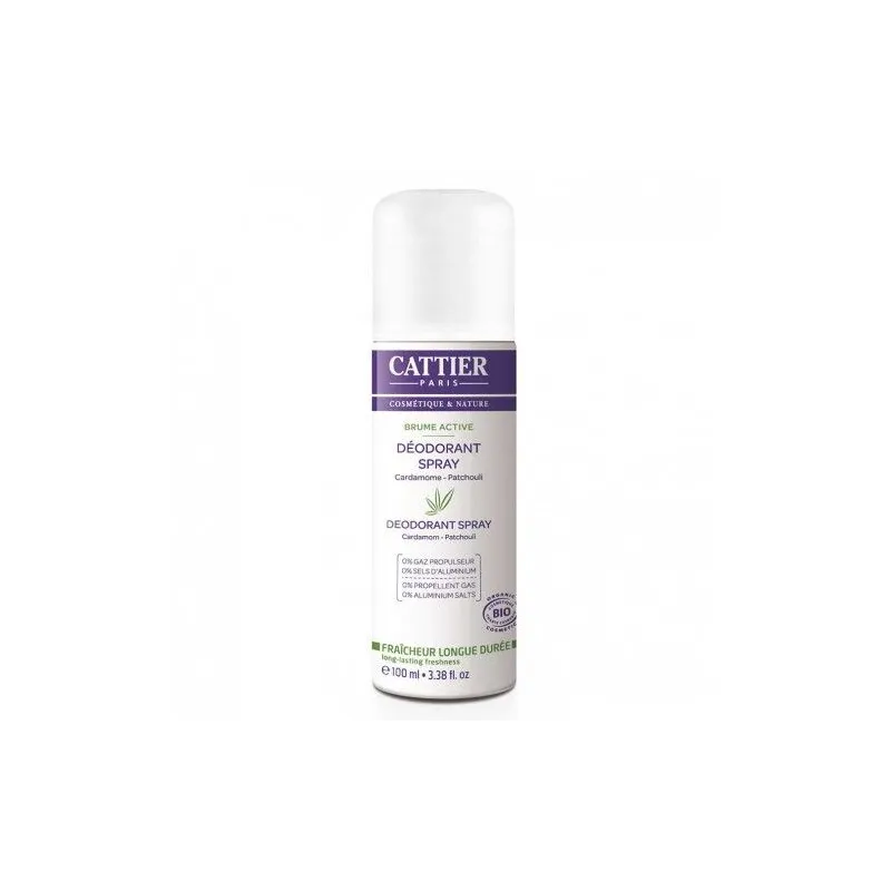 Cattier Déodorant Spray Brume Active 100 ml. Cattier Déodorant Spray Brume Active 100 ml.