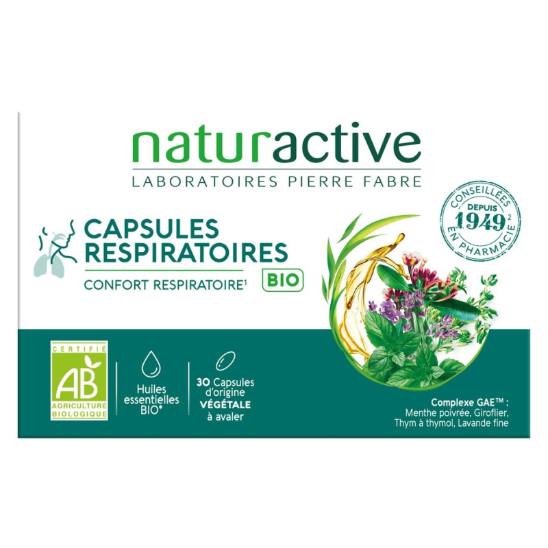Naturactive Capsules Respiratoires GAE Bio Naturactive Capsules Respiratoires GAE Bio