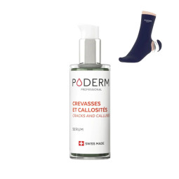 Poderm Crevasses et Talons Sérum 75ml + Chaussettes