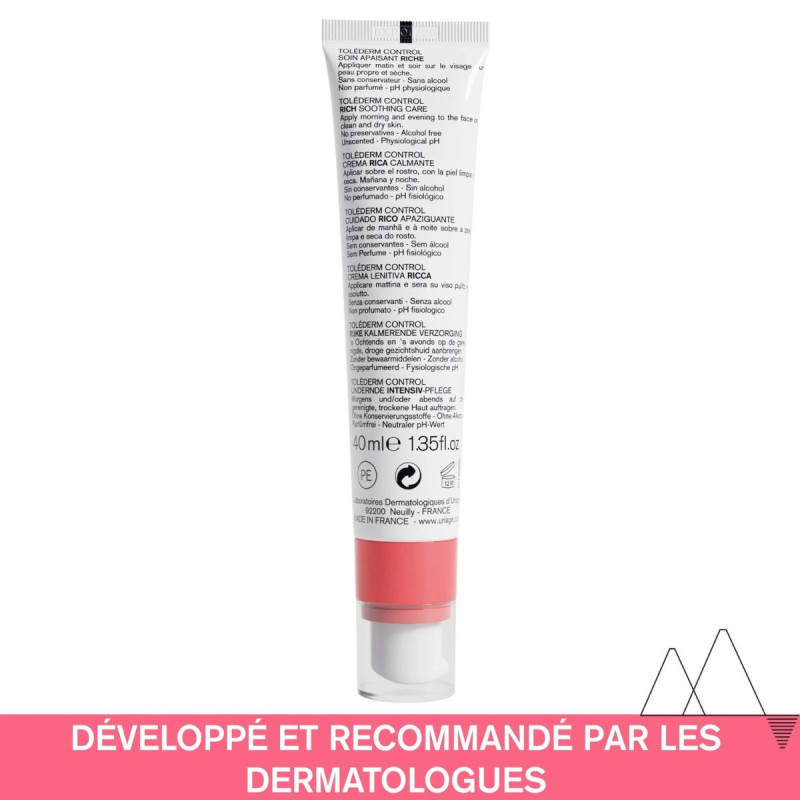 Uriage Toléderm Control Soin Apaisant Riche