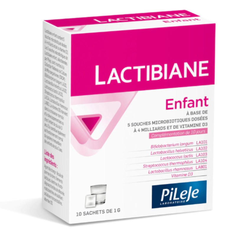 Pileje Lactibiane Enfant 10 sachets de 1g