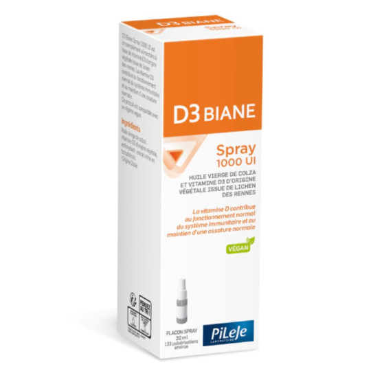 Pileje D3 Biane Spray 1000UI 20ml