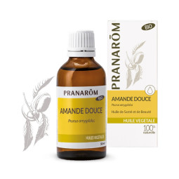 Pranarôm Huile Végétale d'Amande Douce bio 50ml