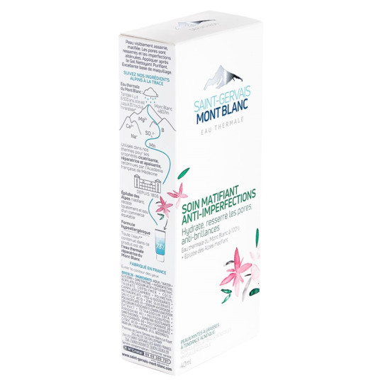Saint Gervais Mont Blanc Soin Matifiant Anti-Imperfections Saint Gervais Mont Blanc Soin Matifiant Anti-Imperfections