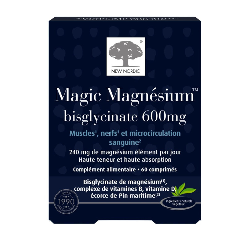 New Nordic Magic Magnésium Bisglycinate 600mg