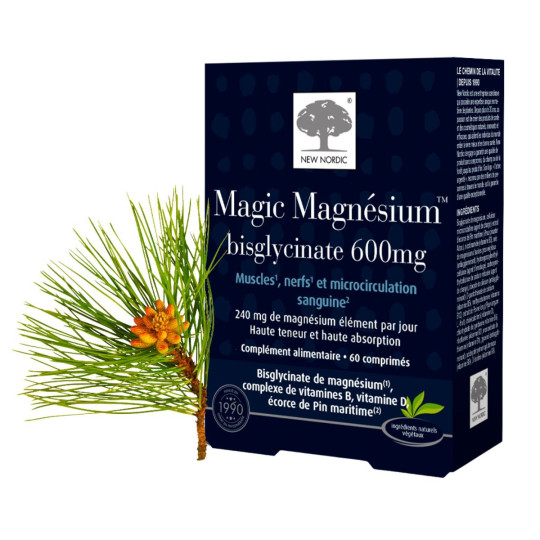 New Nordic Magic Magnésium Bisglycinate 600mg