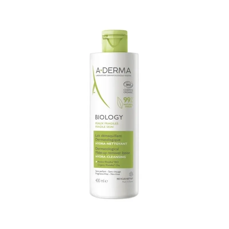 A-Derma Biology Lait Démaquillant Bio -400 ml
