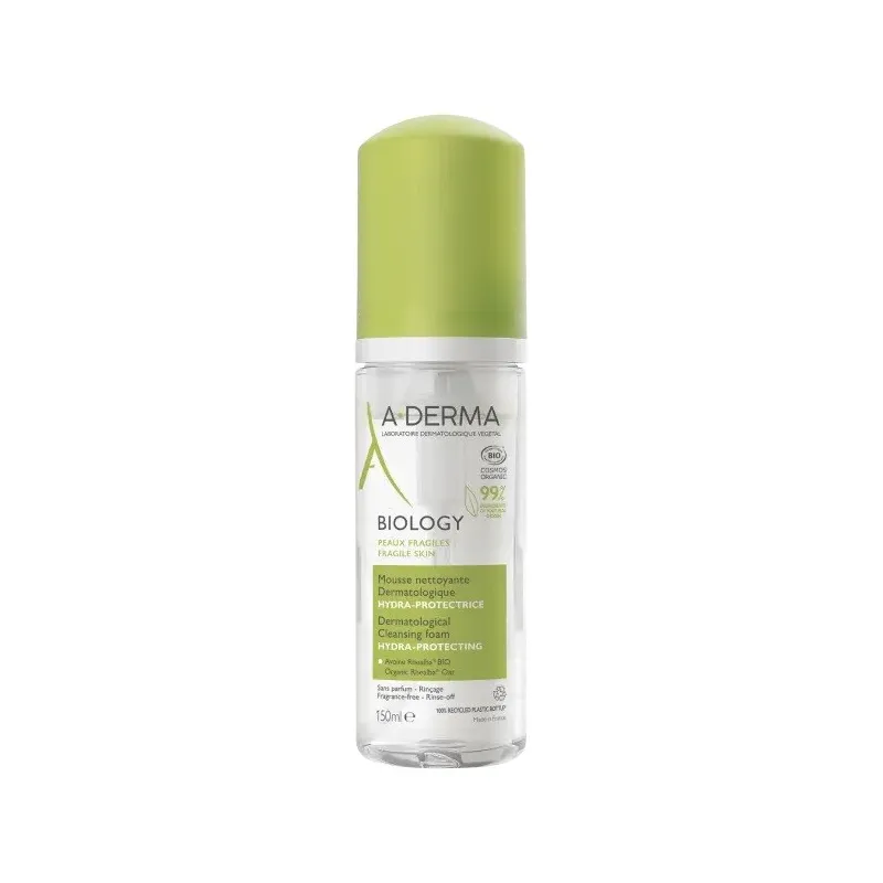 A-Derma Biology Mousse Nettoyante Dermatologique 150ml