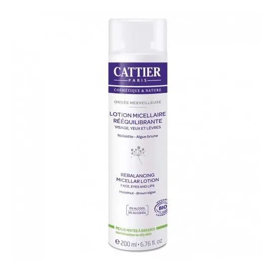 Cattier Lotion Micellaire Rééquilibrante Ondée Merveilleuse 200 ml. Cattier Lotion Micellaire Rééquilibrante Ondée Merveilleuse 200 ml.