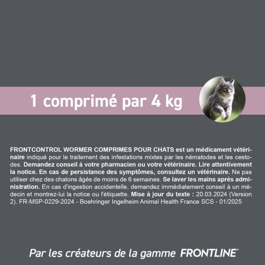 FrontControl Wormer Vernifuge Chats FrontControl Wormer Vernifuge Chats