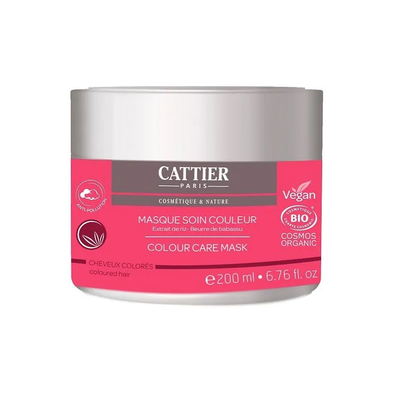 Cattier Masque Soin Bio Couleur Cheveux Colorés 200ml Cattier Masque Soin Bio Couleur Cheveux Colorés 200ml