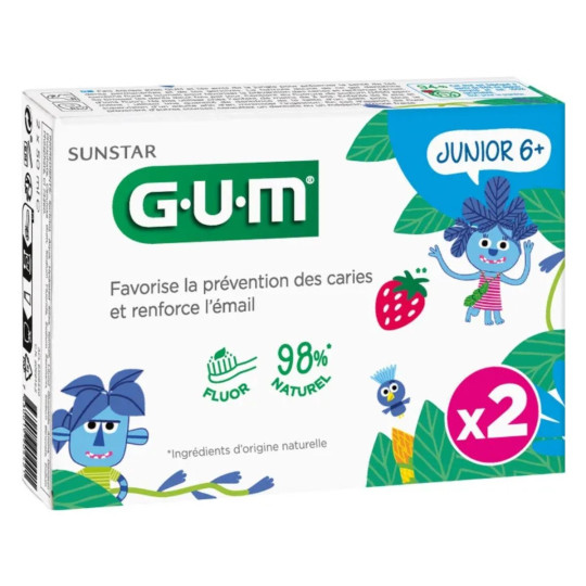 Gum Junior 6+ Dentifrice Goût Fraise