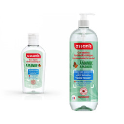 Assanis Gel mains Hydroalcoolique Parfum Amande